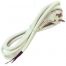 Cable Blanco + Clavija Injectada 3x1.5mm  2m