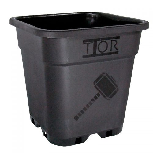 Maceta Greenvass Thor Cuadrada Negra (31x31x31,6) 18L