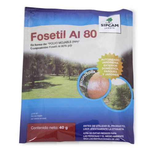 Sipcam Jardin Fosetil-AL 80 Sobre 40gr (Fungicida Mildius-Phytophthora) Fosetil 80% p/p