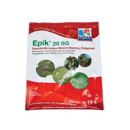 Sipcam Jardin Epik 20SG Sobre 10gr (Mosca Blanca-Pulgón) Acetamiprid 20% p/p