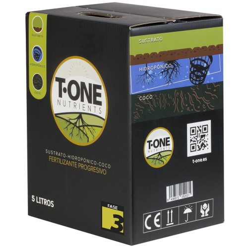 T-One Nutrients Fertilizante Progresivo Fase 3 Bag in Box