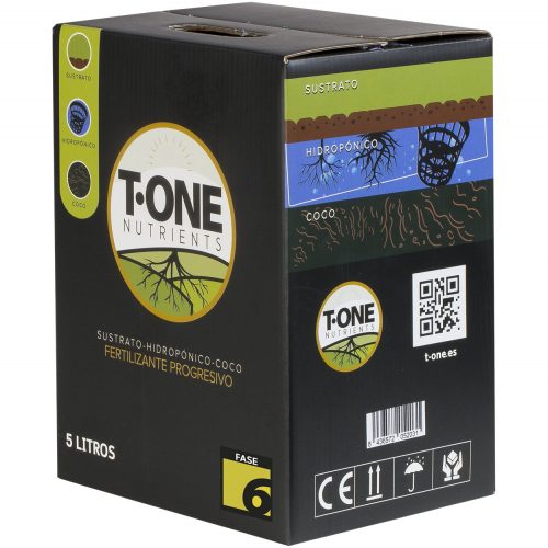 T-One Nutrients Fertilizante Progresivo Fase 6 Bag in Box